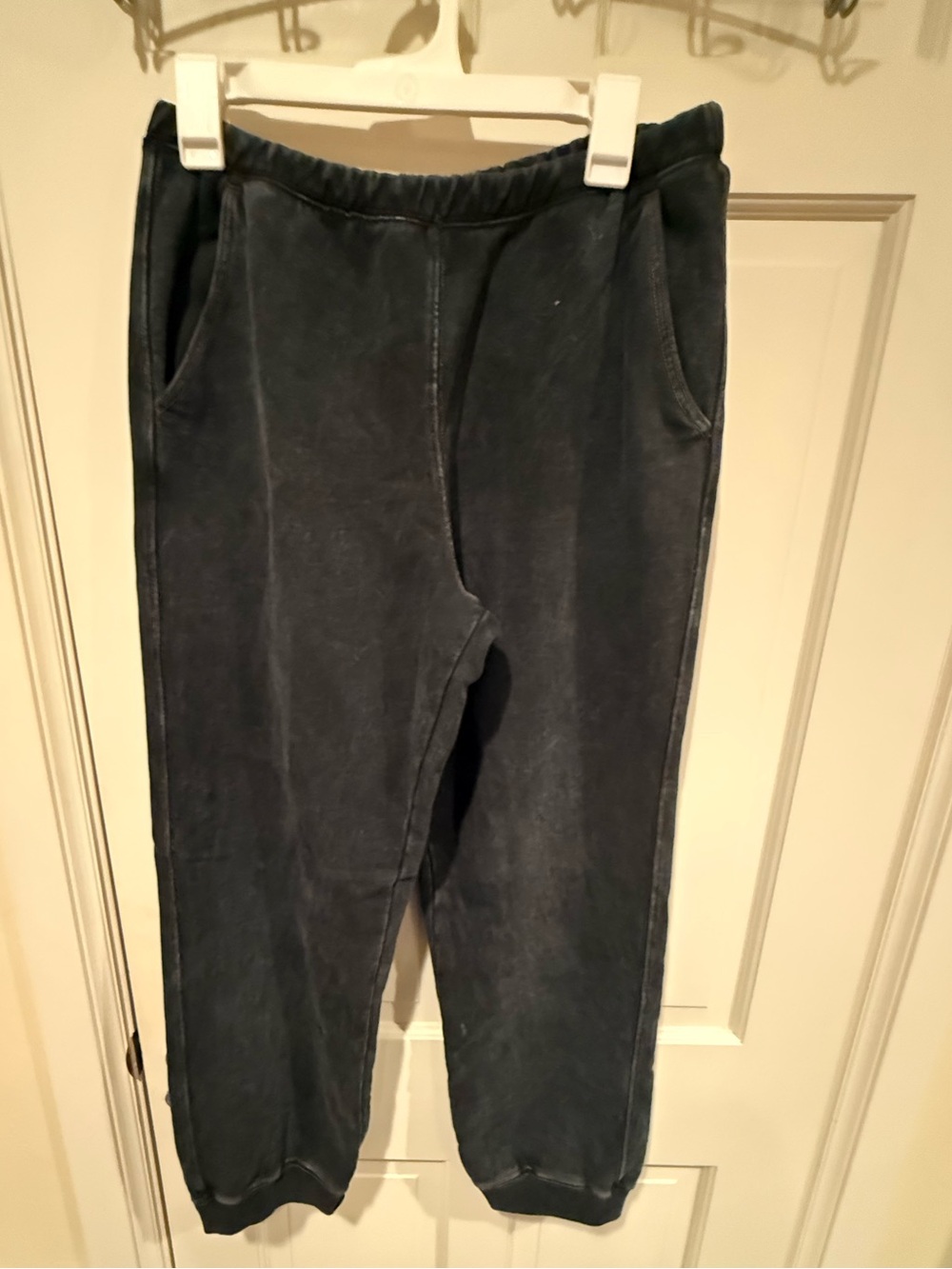Women’s Free People FP Movement Acid Wash Black Joggers Medium Inseam 27”